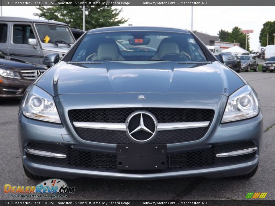 2012 Mercedes-Benz SLK 350 Roadster Silver Mist Metallic / Sahara Beige Photo #2