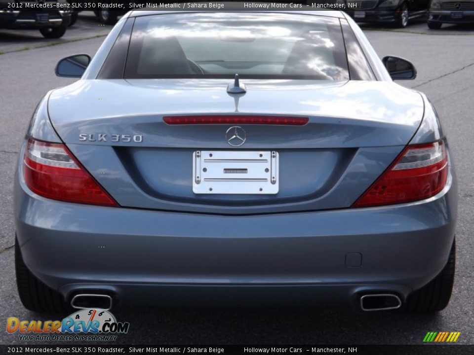 2012 Mercedes-Benz SLK 350 Roadster Silver Mist Metallic / Sahara Beige Photo #4