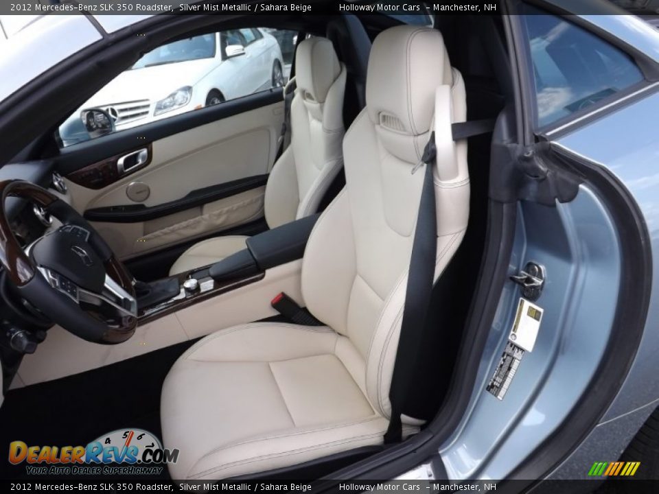 2012 Mercedes-Benz SLK 350 Roadster Silver Mist Metallic / Sahara Beige Photo #6