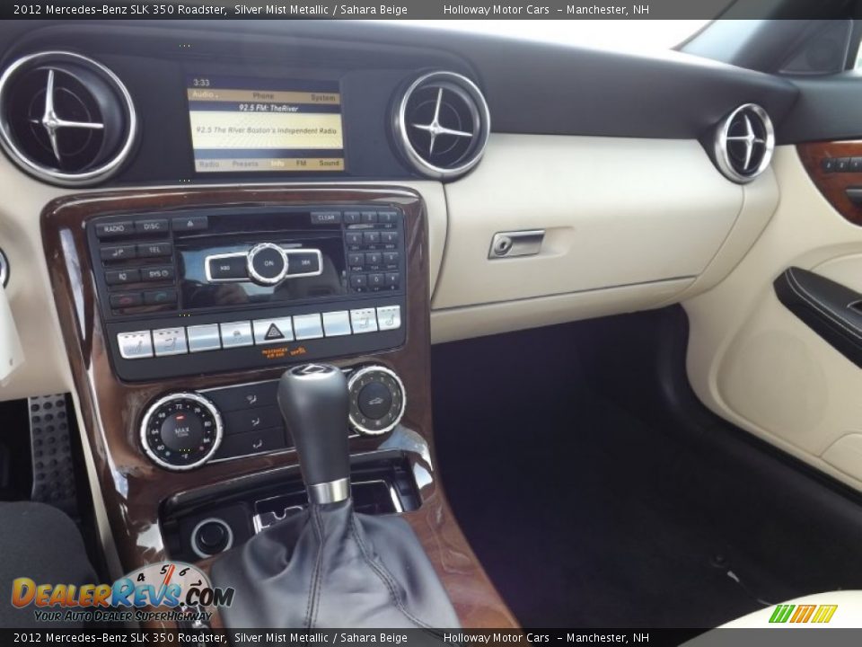 2012 Mercedes-Benz SLK 350 Roadster Silver Mist Metallic / Sahara Beige Photo #10