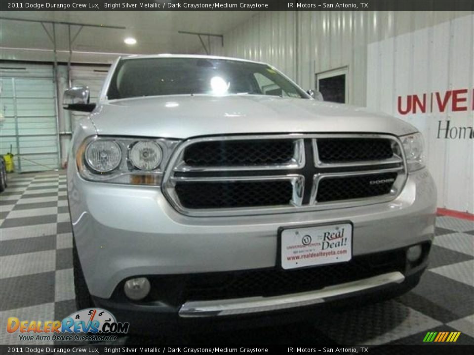 2011 Dodge Durango Crew Lux Bright Silver Metallic / Dark Graystone/Medium Graystone Photo #2