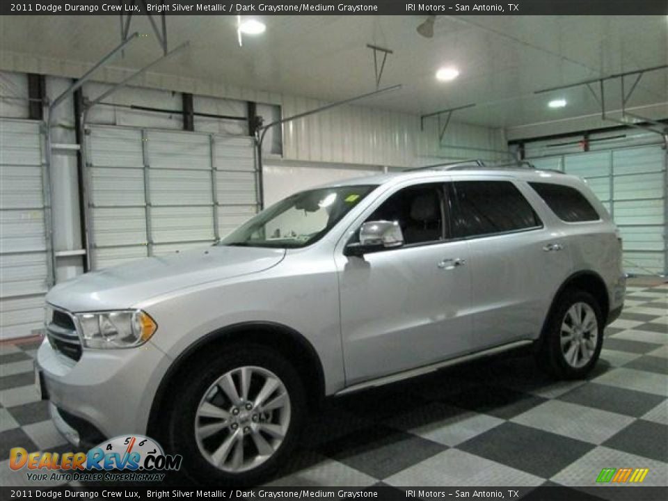 2011 Dodge Durango Crew Lux Bright Silver Metallic / Dark Graystone/Medium Graystone Photo #4