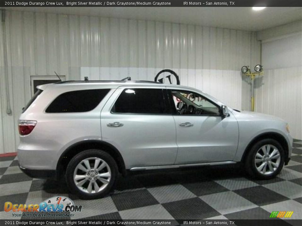 2011 Dodge Durango Crew Lux Bright Silver Metallic / Dark Graystone/Medium Graystone Photo #7