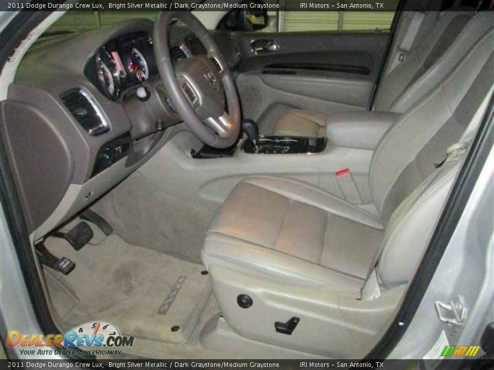 2011 Dodge Durango Crew Lux Bright Silver Metallic / Dark Graystone/Medium Graystone Photo #10
