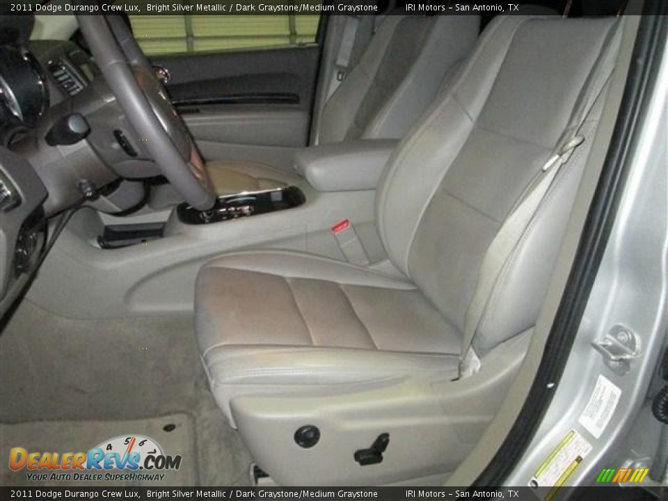 2011 Dodge Durango Crew Lux Bright Silver Metallic / Dark Graystone/Medium Graystone Photo #11