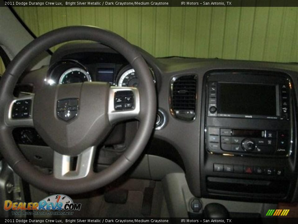 2011 Dodge Durango Crew Lux Bright Silver Metallic / Dark Graystone/Medium Graystone Photo #13