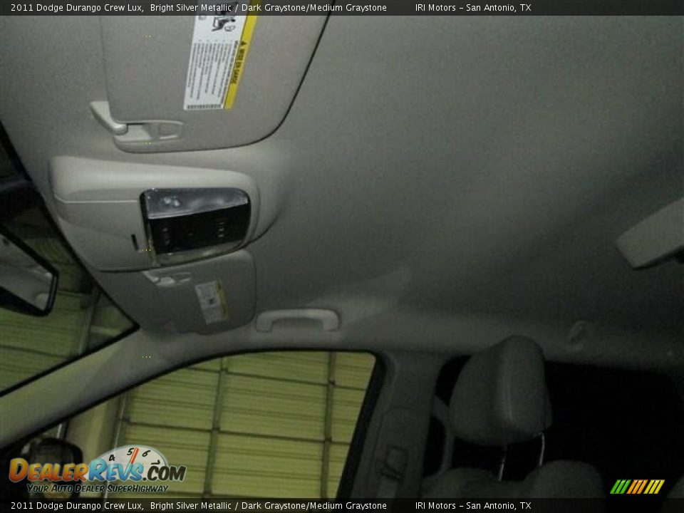 2011 Dodge Durango Crew Lux Bright Silver Metallic / Dark Graystone/Medium Graystone Photo #16