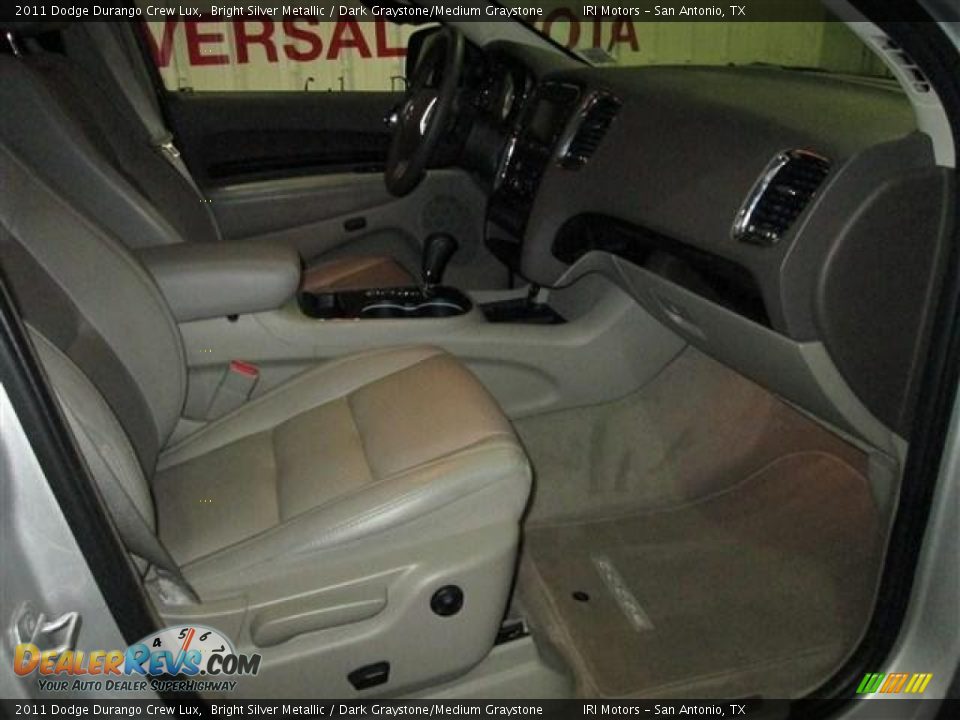 2011 Dodge Durango Crew Lux Bright Silver Metallic / Dark Graystone/Medium Graystone Photo #17