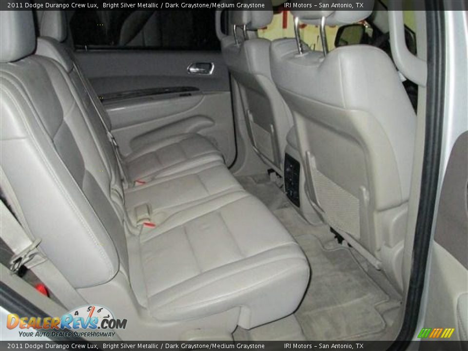 2011 Dodge Durango Crew Lux Bright Silver Metallic / Dark Graystone/Medium Graystone Photo #19