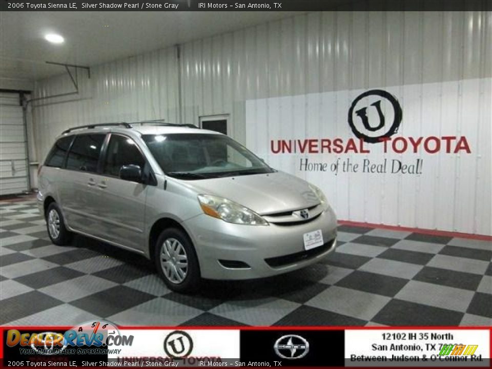 2006 Toyota Sienna LE Silver Shadow Pearl / Stone Gray Photo #1