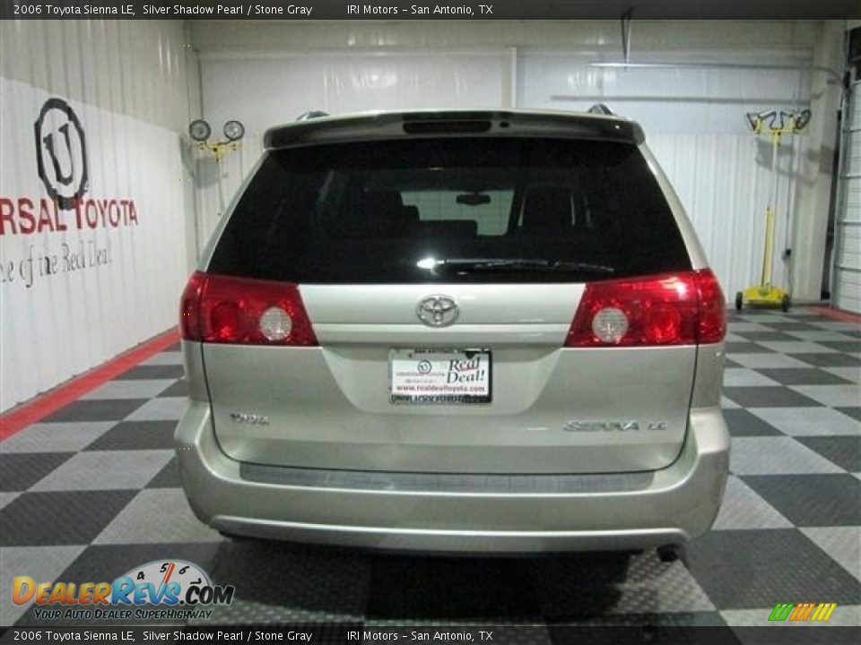 2006 Toyota Sienna LE Silver Shadow Pearl / Stone Gray Photo #6
