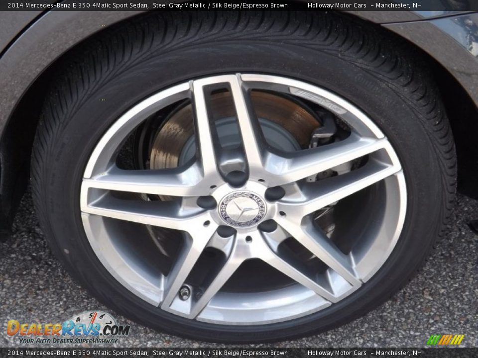2014 Mercedes-Benz E 350 4Matic Sport Sedan Steel Gray Metallic / Silk Beige/Espresso Brown Photo #5