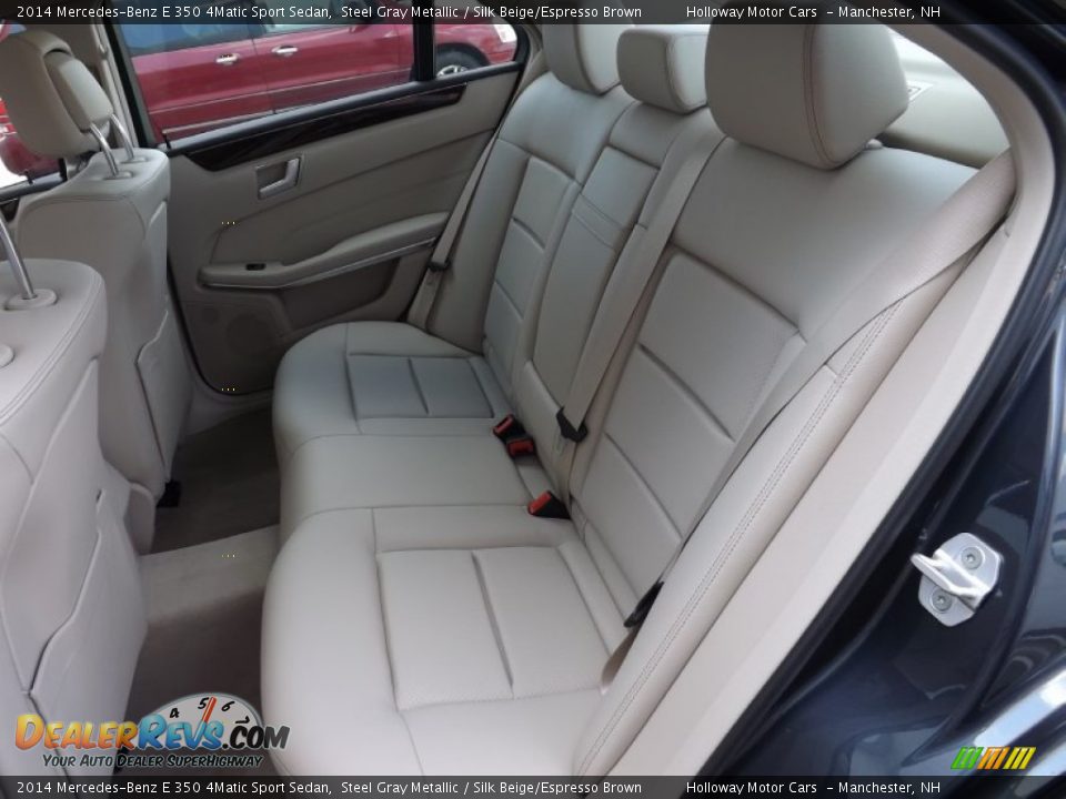 2014 Mercedes-Benz E 350 4Matic Sport Sedan Steel Gray Metallic / Silk Beige/Espresso Brown Photo #6