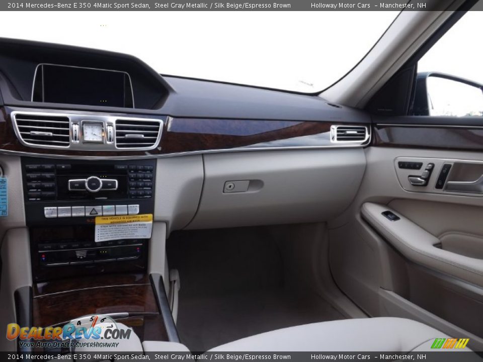 2014 Mercedes-Benz E 350 4Matic Sport Sedan Steel Gray Metallic / Silk Beige/Espresso Brown Photo #8