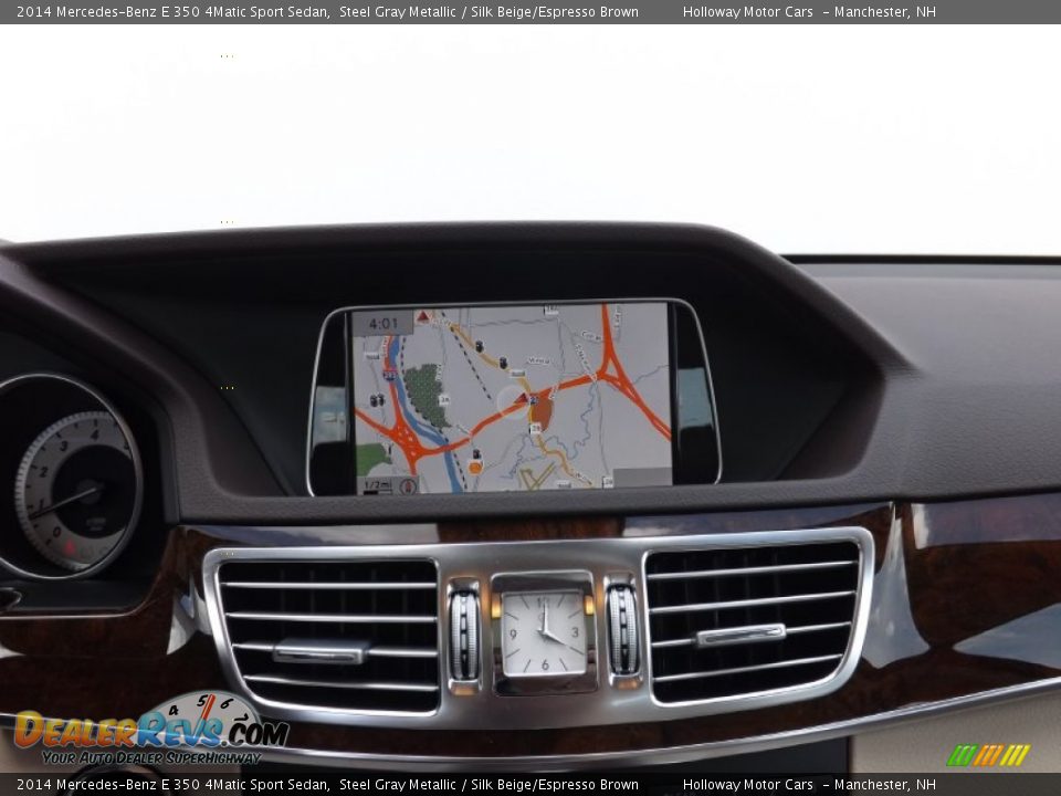 2014 Mercedes-Benz E 350 4Matic Sport Sedan Steel Gray Metallic / Silk Beige/Espresso Brown Photo #10
