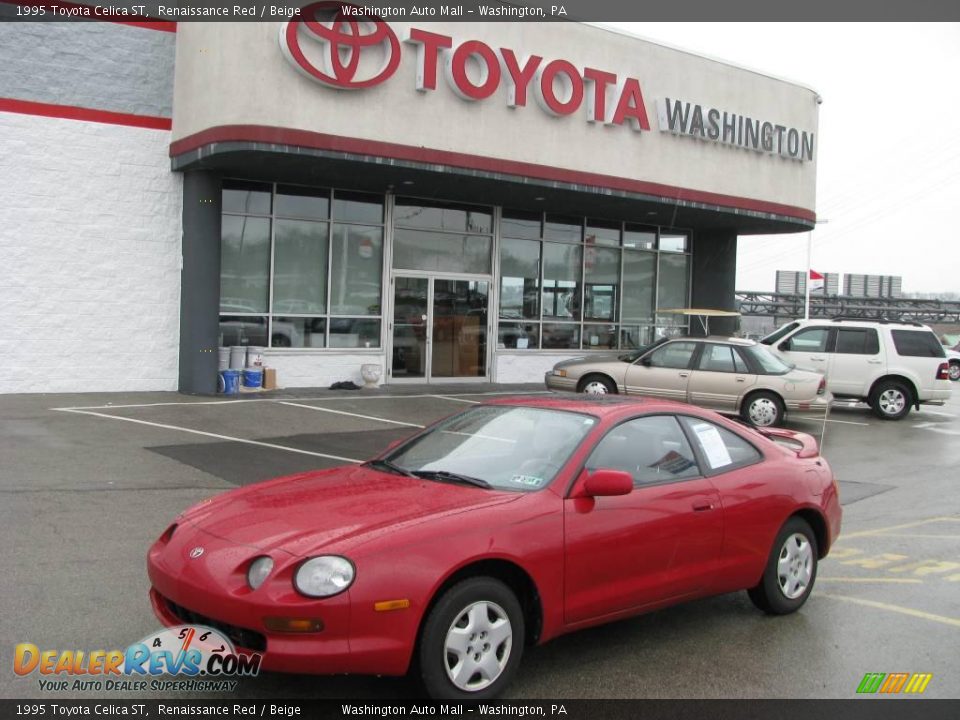 1995 Toyota Celica ST Renaissance Red / Beige Photo #1
