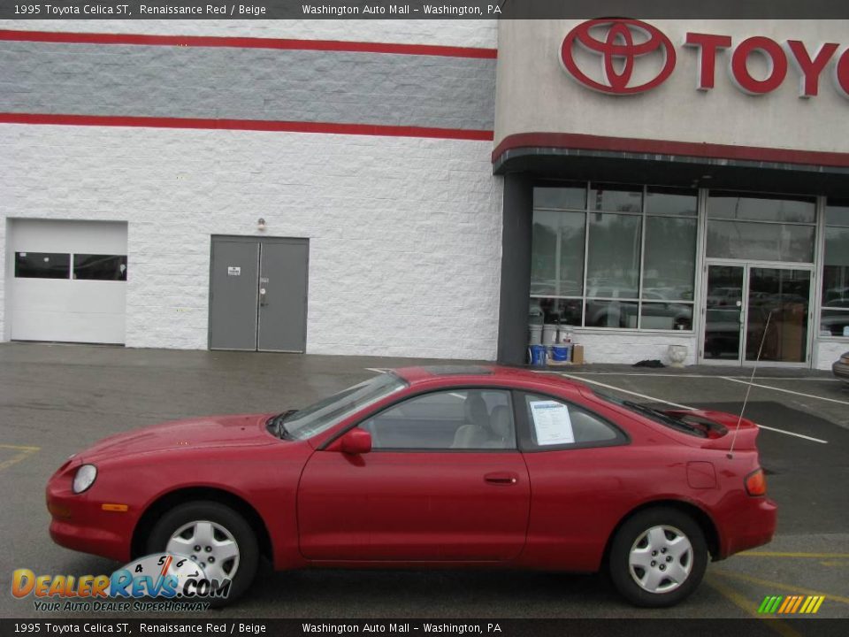 1995 Toyota Celica ST Renaissance Red / Beige Photo #2