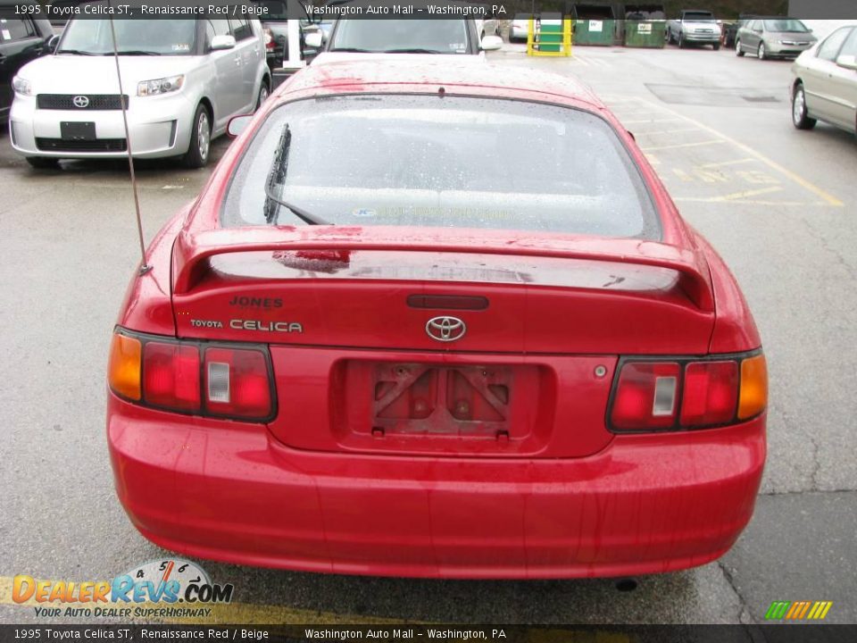 1995 Toyota Celica ST Renaissance Red / Beige Photo #4