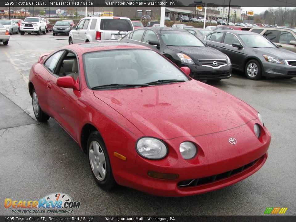 1995 Toyota Celica ST Renaissance Red / Beige Photo #6