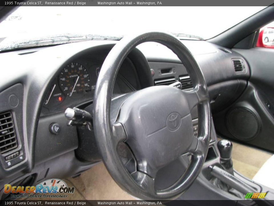 1995 Toyota Celica ST Renaissance Red / Beige Photo #8