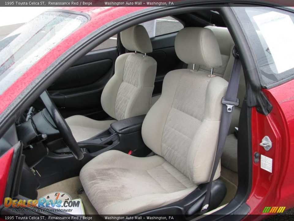 1995 Toyota Celica ST Renaissance Red / Beige Photo #11