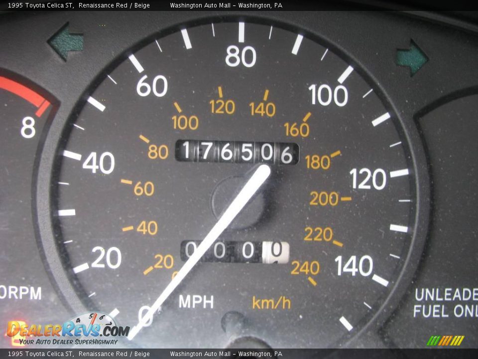 1995 Toyota Celica ST Renaissance Red / Beige Photo #15