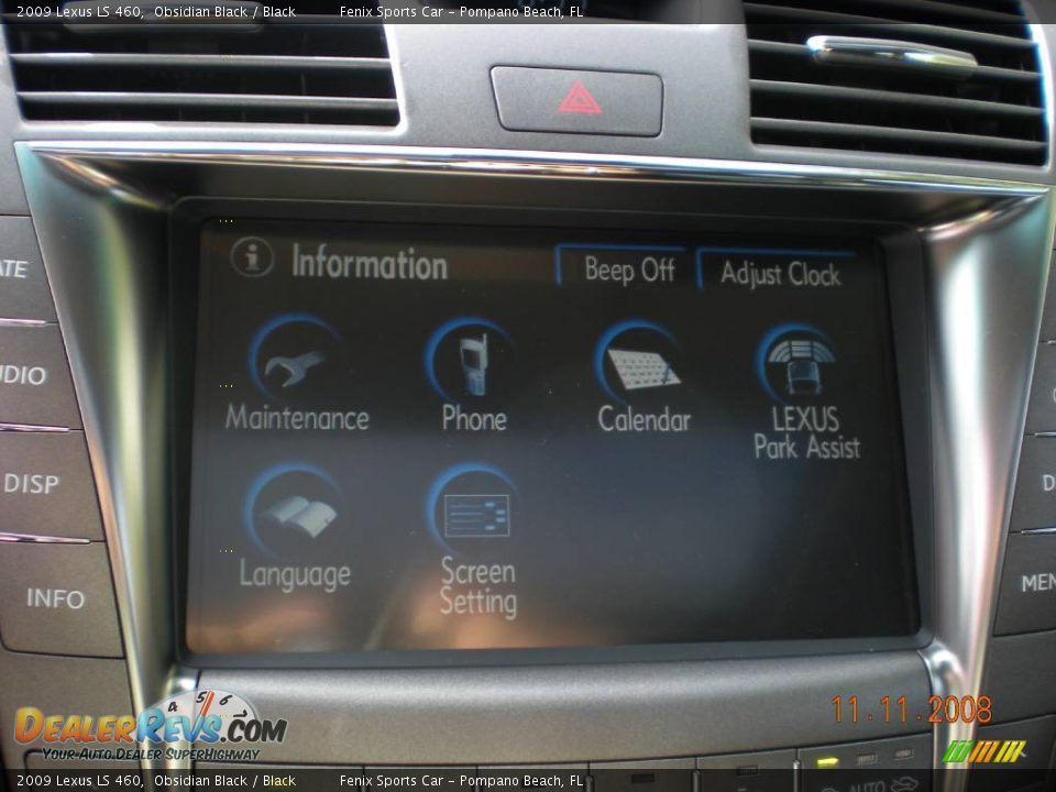 2009 Lexus LS 460 Obsidian Black / Black Photo #24