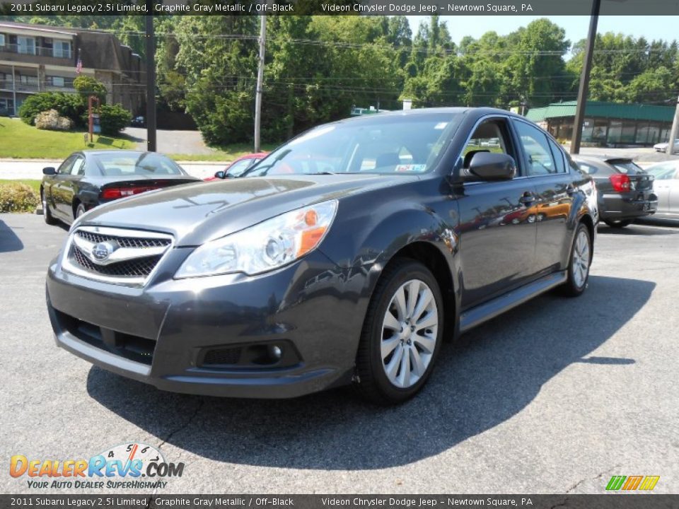 2011 Subaru Legacy 2.5i Limited Graphite Gray Metallic / Off-Black Photo #3