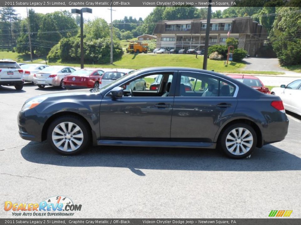 2011 Subaru Legacy 2.5i Limited Graphite Gray Metallic / Off-Black Photo #4