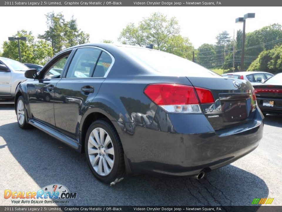 2011 Subaru Legacy 2.5i Limited Graphite Gray Metallic / Off-Black Photo #5