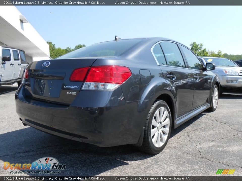 2011 Subaru Legacy 2.5i Limited Graphite Gray Metallic / Off-Black Photo #7