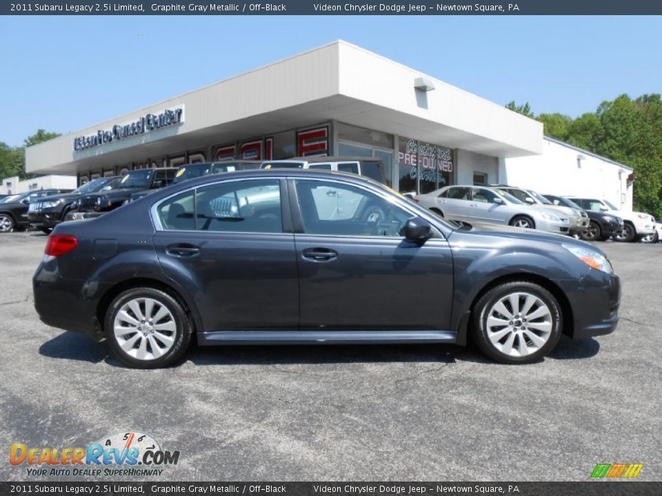 2011 Subaru Legacy 2.5i Limited Graphite Gray Metallic / Off-Black Photo #8