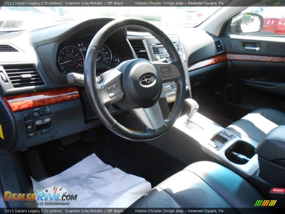 2011 Subaru Legacy 2.5i Limited Graphite Gray Metallic / Off-Black Photo #9