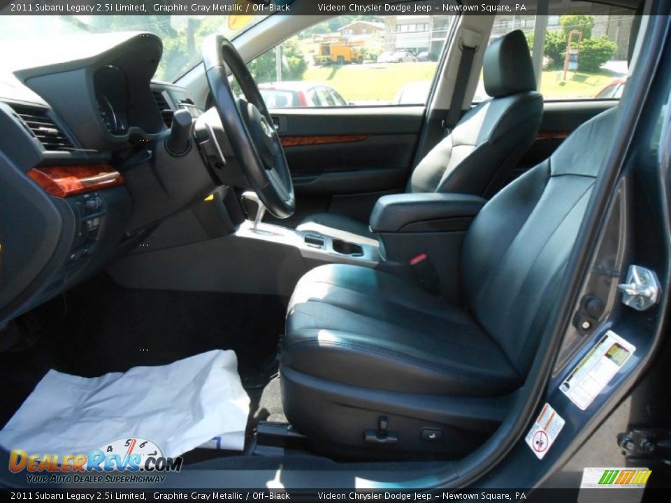 2011 Subaru Legacy 2.5i Limited Graphite Gray Metallic / Off-Black Photo #10