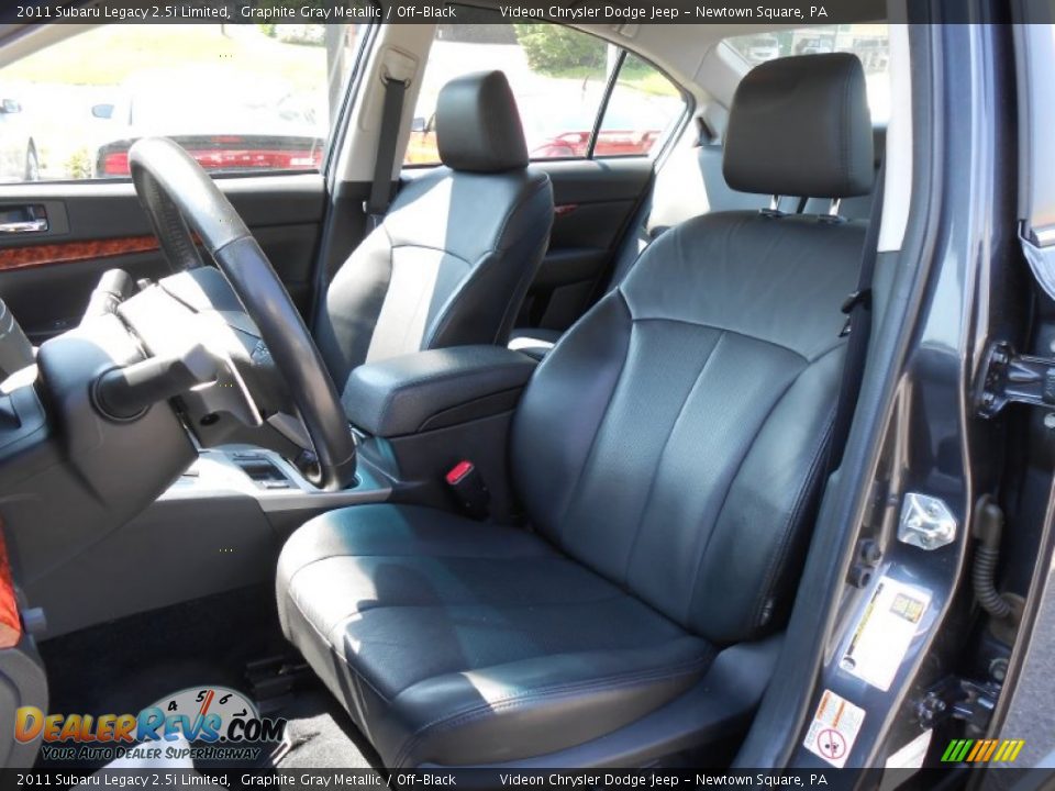 2011 Subaru Legacy 2.5i Limited Graphite Gray Metallic / Off-Black Photo #11