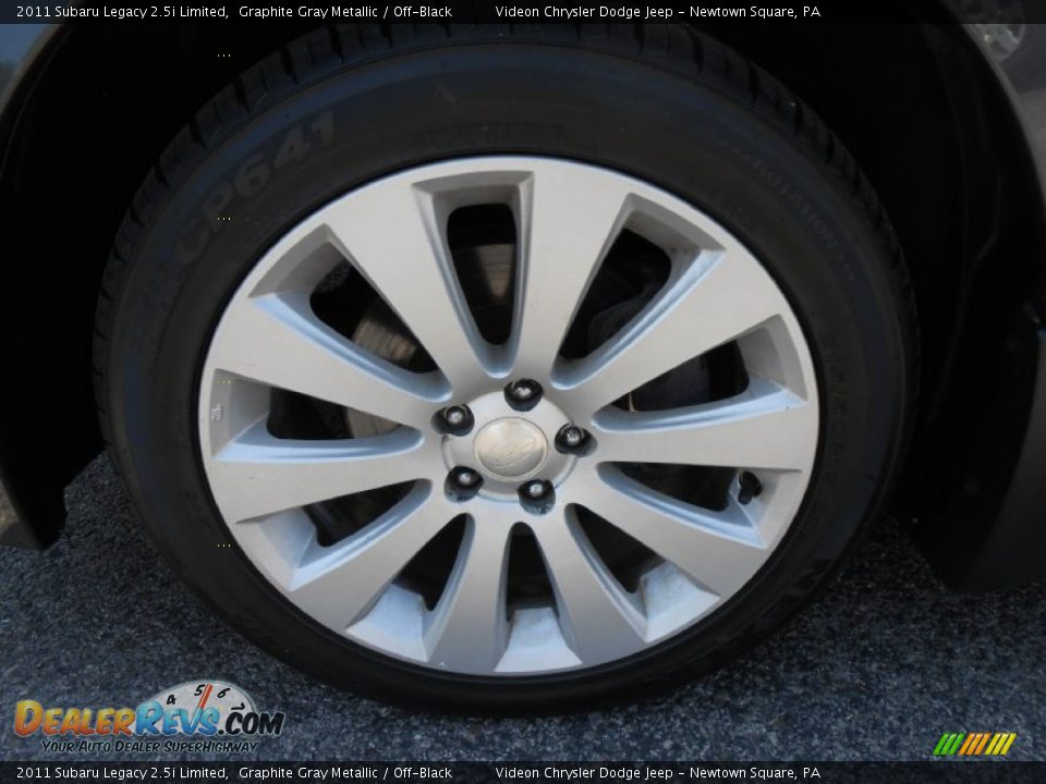 2011 Subaru Legacy 2.5i Limited Graphite Gray Metallic / Off-Black Photo #21