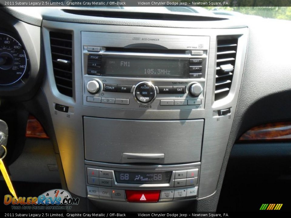 2011 Subaru Legacy 2.5i Limited Graphite Gray Metallic / Off-Black Photo #23