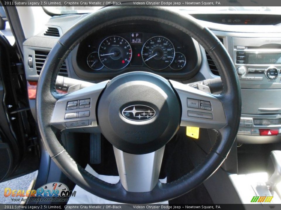 2011 Subaru Legacy 2.5i Limited Graphite Gray Metallic / Off-Black Photo #24
