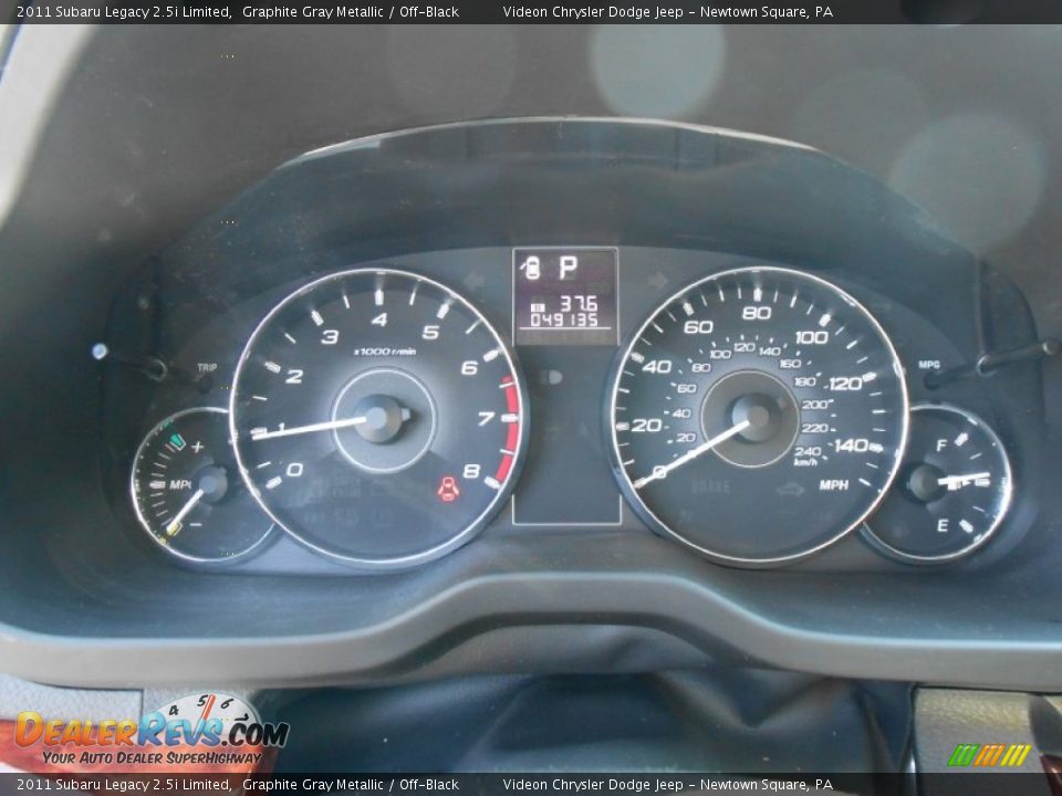 2011 Subaru Legacy 2.5i Limited Graphite Gray Metallic / Off-Black Photo #25