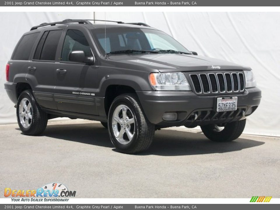 2001 Jeep Grand Cherokee Limited 4x4 Graphite Grey Pearl / Agate Photo #1