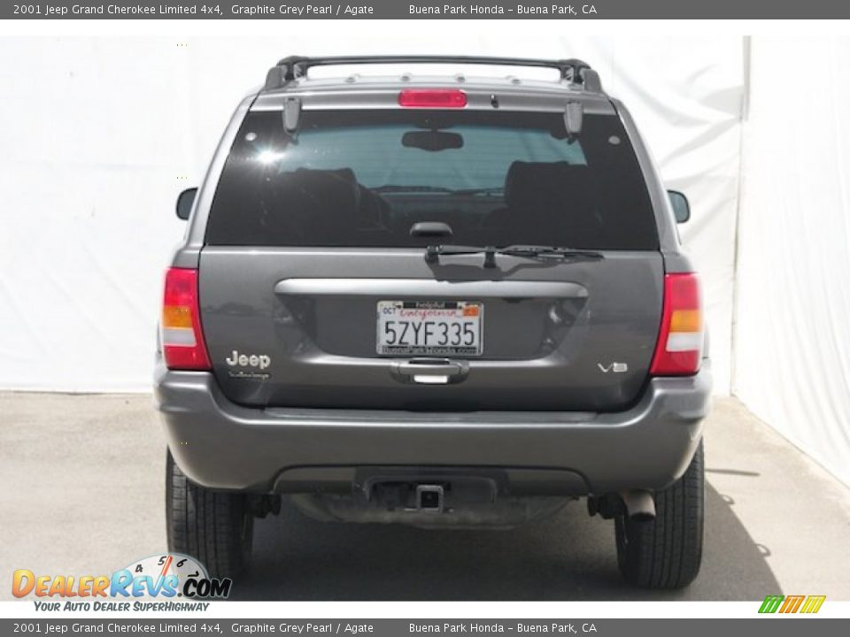 2001 Jeep Grand Cherokee Limited 4x4 Graphite Grey Pearl / Agate Photo #10