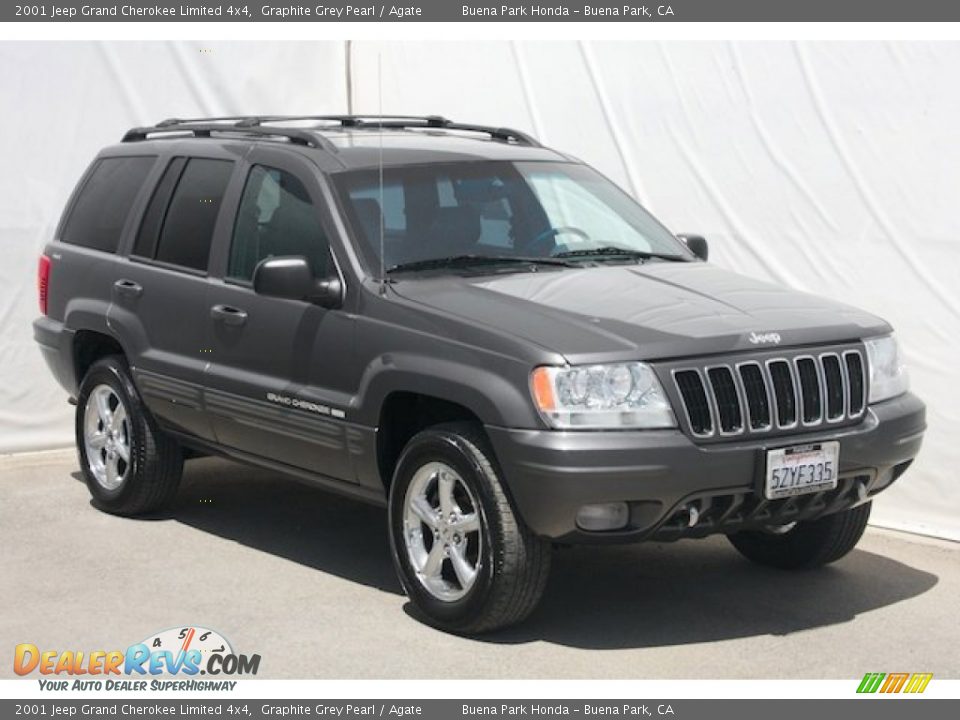 2001 Jeep Grand Cherokee Limited 4x4 Graphite Grey Pearl / Agate Photo #11
