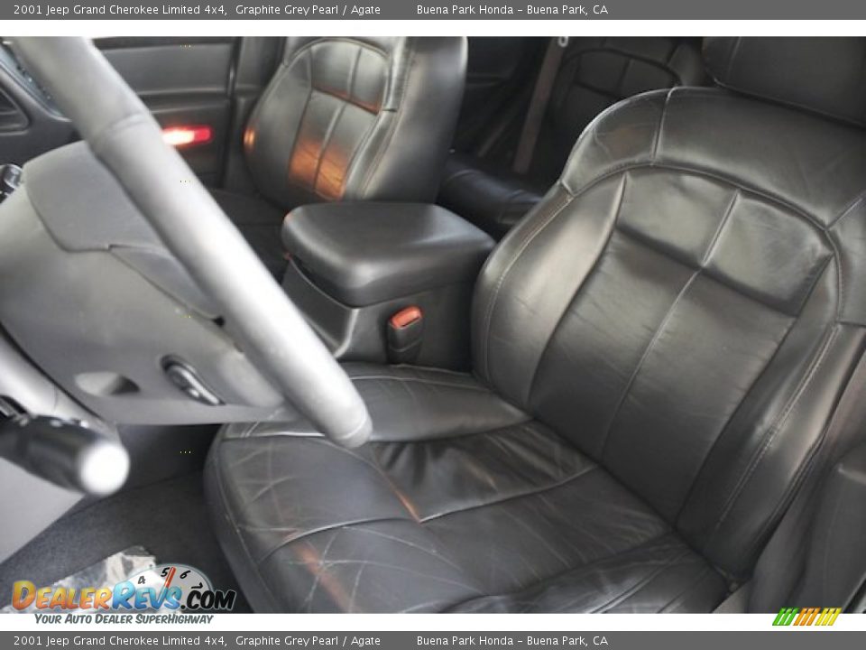 2001 Jeep Grand Cherokee Limited 4x4 Graphite Grey Pearl / Agate Photo #14