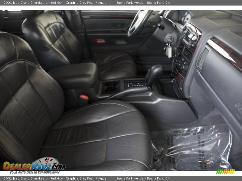 2001 Jeep Grand Cherokee Limited 4x4 Graphite Grey Pearl / Agate Photo #22