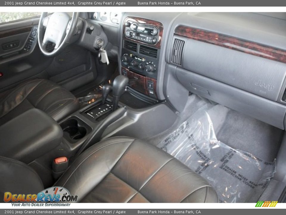 2001 Jeep Grand Cherokee Limited 4x4 Graphite Grey Pearl / Agate Photo #23