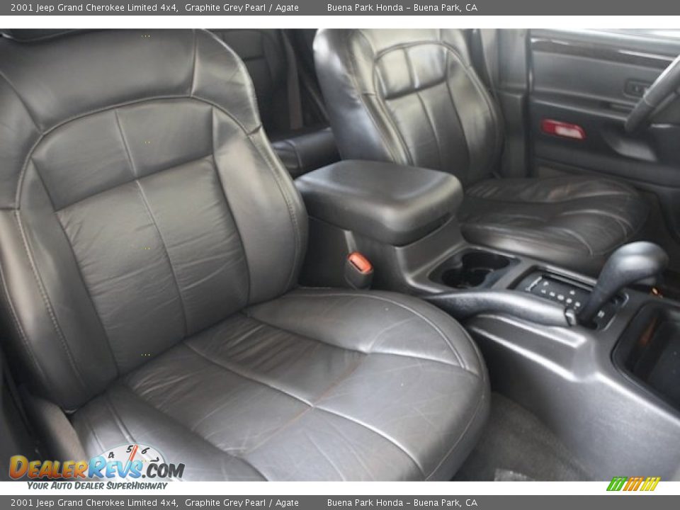 2001 Jeep Grand Cherokee Limited 4x4 Graphite Grey Pearl / Agate Photo #24