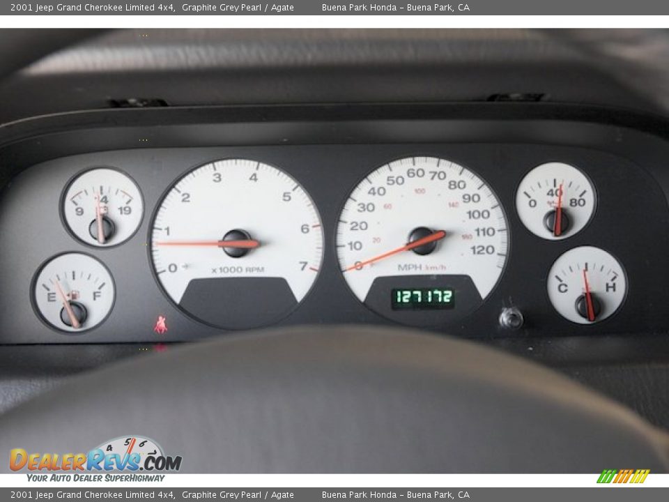 2001 Jeep Grand Cherokee Limited 4x4 Graphite Grey Pearl / Agate Photo #25