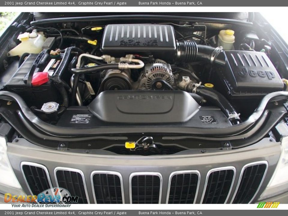 2001 Jeep Grand Cherokee Limited 4x4 Graphite Grey Pearl / Agate Photo #30