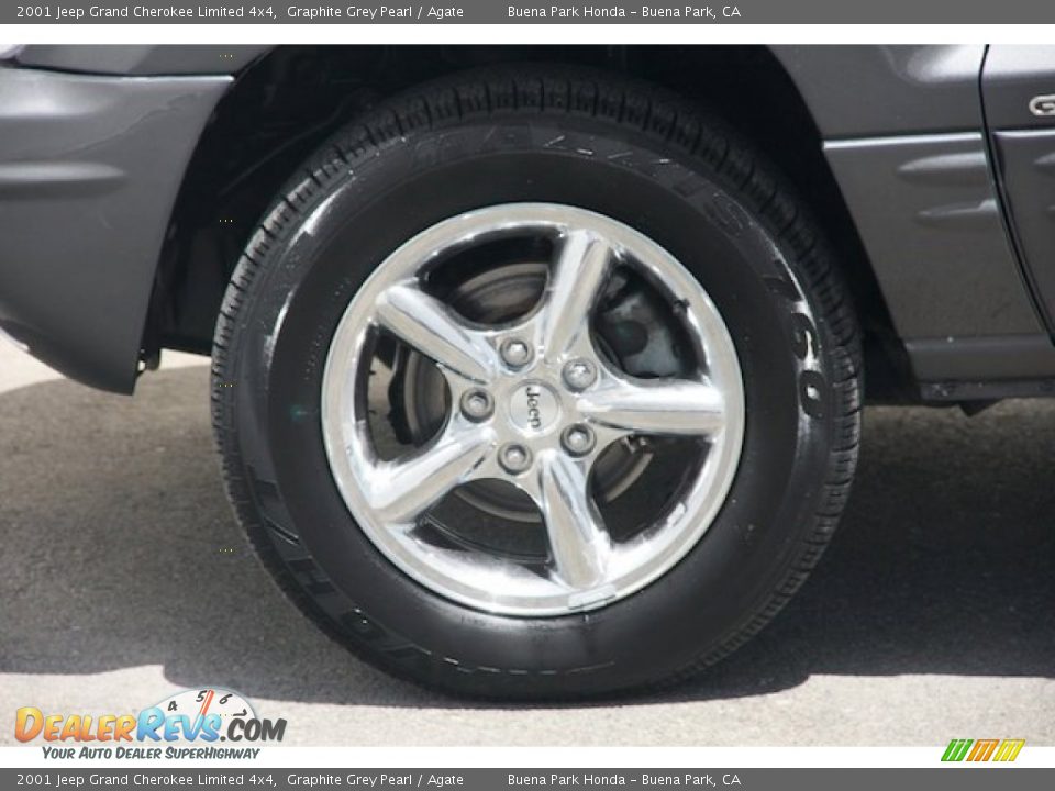 2001 Jeep Grand Cherokee Limited 4x4 Graphite Grey Pearl / Agate Photo #31