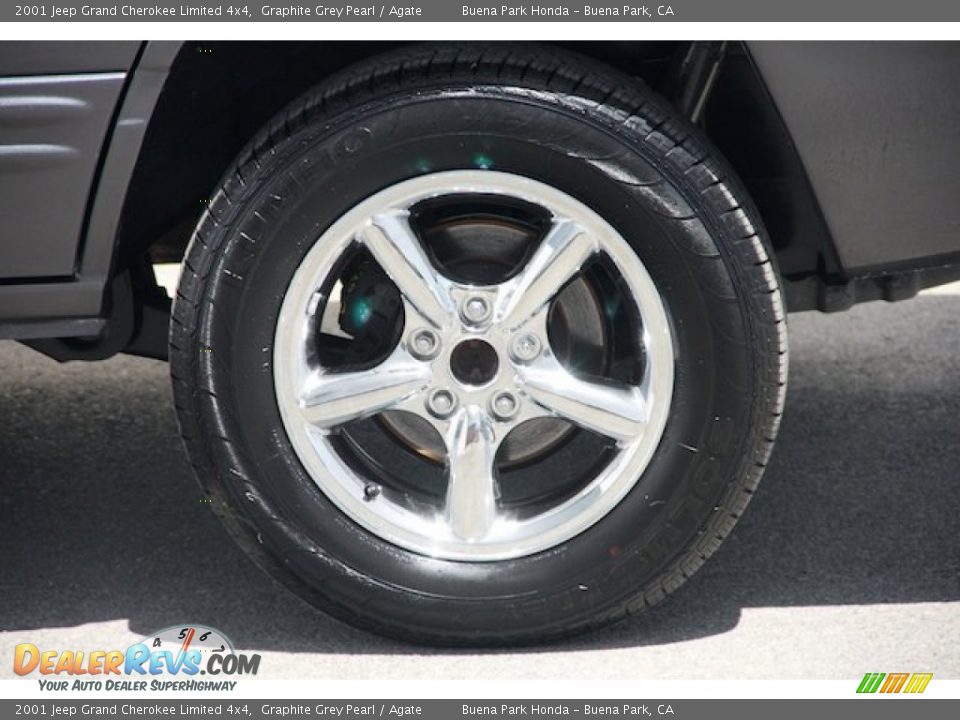 2001 Jeep Grand Cherokee Limited 4x4 Graphite Grey Pearl / Agate Photo #32